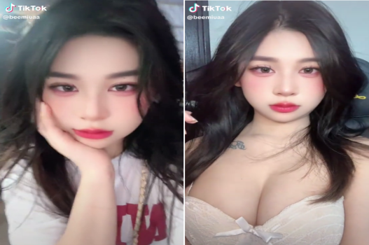 Gái xinh che mặt nhưng lộ xăm lúc nện